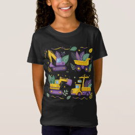 Camiseta Niños Cute Mardi Gras Construcción Camión Bebé Niñ