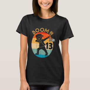 Camiseta Niños Dabbing Boy 13.ª ropa de cumpleaños 13 Trece