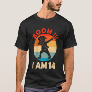 Camiseta Niños Dabbing Boy 14th Birthday Outfit 14 Catorce