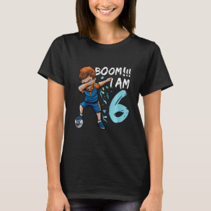 Camiseta Niños Dabbing Nacimiento Fútbol 6º cumpleaños 6 ye