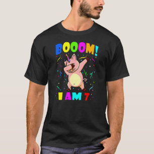 Camiseta Niños Dabbing Piggycorn Boom Soy 7 Boy Chica 7B