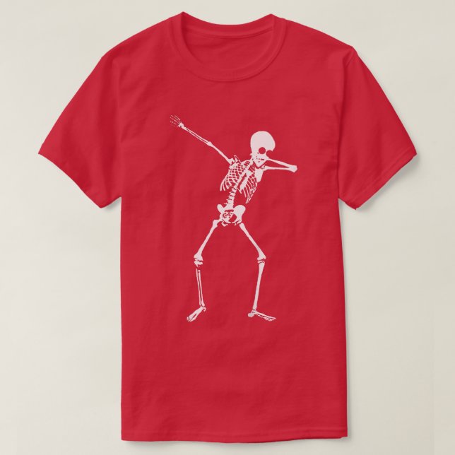 Camiseta Niños Dabbing Skeleton Halloween Dab  (Diseño del anverso)