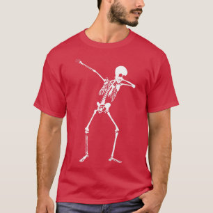 Camiseta Niños Dabbing Skeleton Halloween Dab