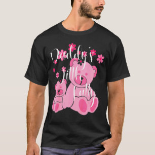 Camiseta Niños Daddys Pequeños Fatty Cute Osos Rosa Padre D