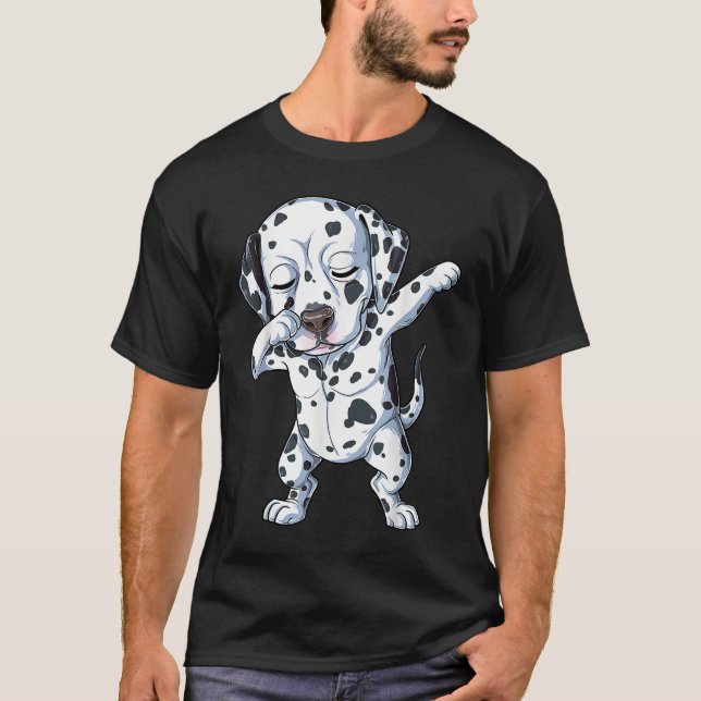 Camiseta Niños dálmatas bailando con perros adormecidos Dab (Anverso)