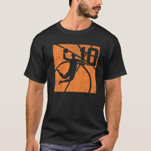 Camiseta Niños De 10 Años De Básquetbol Dunk 10 Cumpleaños 