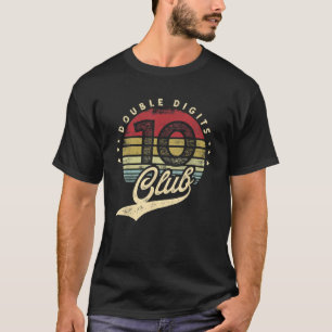 Camiseta Niños de 10 años de edad doble dígito club 10 cump