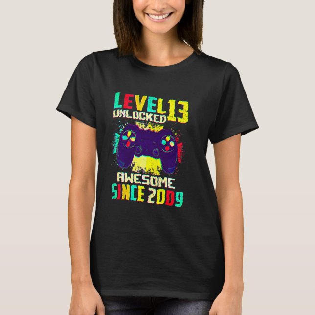 Camiseta Niños de 13 años de edad adolescentes de nivel 13  (Anverso)