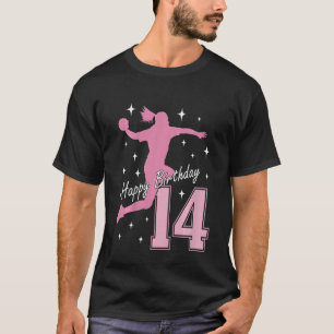 Camiseta Niños de 14 años jugando balonmano chica_1