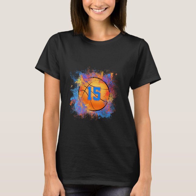 Camiseta Niños de 15 años 15 años niños de baloncesto Bo (Anverso)