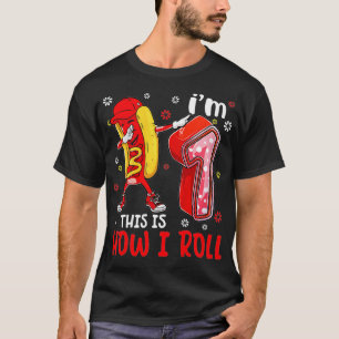 Camiseta Niños de 1 año Dabbing Hot Dog Nacimiento Niño H