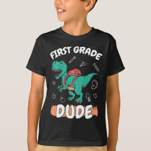 Camiseta Niños De 1er Grado Regresan A La Escuela De Primer