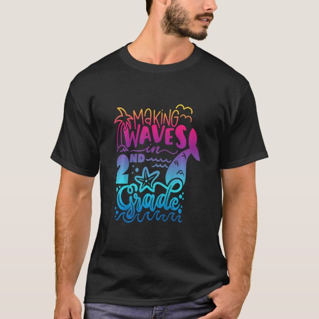 Camiseta Niños de 2º Grado De Vuelta A La Escuela Mermaid B (Anverso)