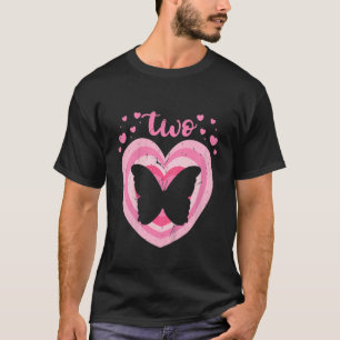 Camiseta Niños de 2 años de edad Cute Mariposa Chica de cum