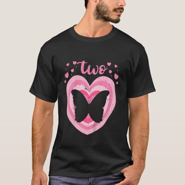 Camiseta Niños de 2 años de edad Cute Mariposa Chica de cum (Anverso)