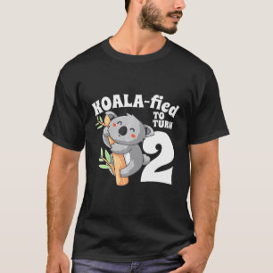 Camiseta Niños de 2 años de edad Koala Cumpleaños Koalafied