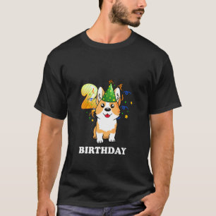Camiseta Niños De 2 Años De Edad Segundo Cumpleaños Corgi P