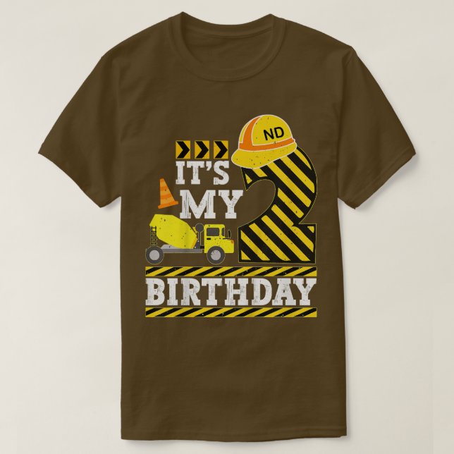 Camiseta Niños de 2 años Niño Es mi cumpleaños número 2 Con (Diseño del anverso)