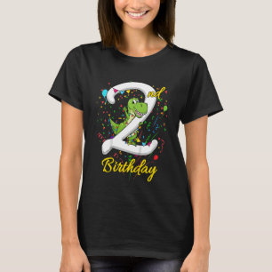 Camiseta Niños de 2 años Segundo cumpleaños Rex