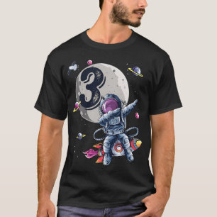 Camiseta Niños de 3 años Astronauta de cumpleaños