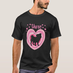 Camiseta Niños de 3 años Chica de cumpleaños de perro de 3 