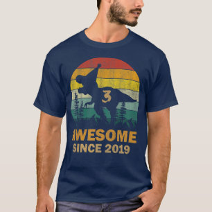 Camiseta Niños de 3 años de edad increíbles desde el tercer