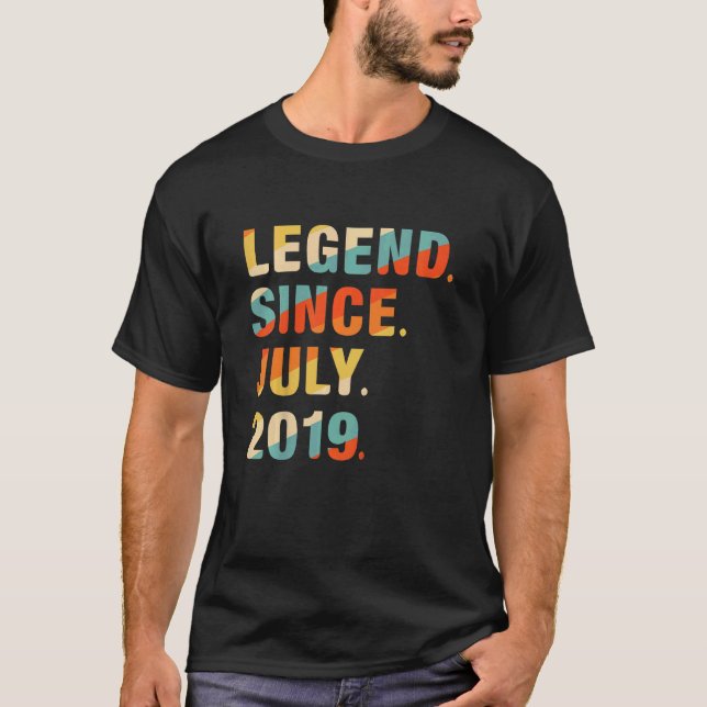 Camiseta Niños de 3 años de edad Leyenda desde el 2 de juli (Anverso)
