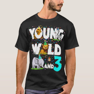 Camiseta Niños de 3 años de edad Nacimiento Safari Zoo Jung