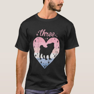 Camiseta Niños de 3 años de edad Perro Cutto Chica de cumpl