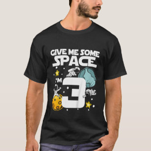 Camiseta Niños de 3 años de edad Planetas de cumpleaños en