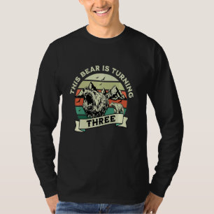 Camiseta Niños de 3 años de edad portan 3 Bda