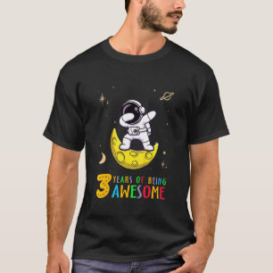 Camiseta Niños De 3 Años De Ser Astronauta Maravilloso De D