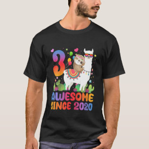 Camiseta Niños de 3 años increíbles desde el tercer cumplea