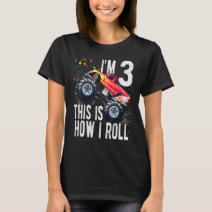 Camiseta Niños de 3 años Monstruo de niño de 3 años de edad