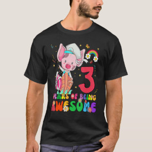 Camiseta Niños de 3 años, niños de 3 años, Chicas asombroso