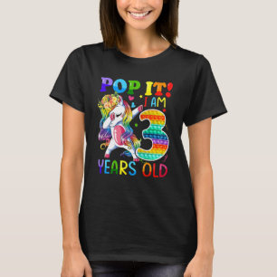 Camiseta Niños de 3 años regalos Chica de tercer cumpleaños