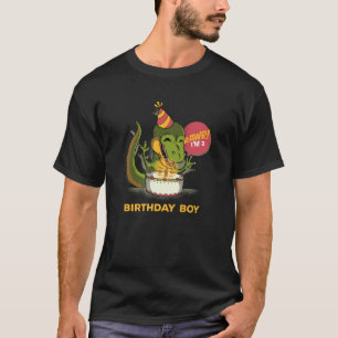 Camiseta Niños De 3 Años T Rex Dinosaurio 3er Cumpleaños Ni