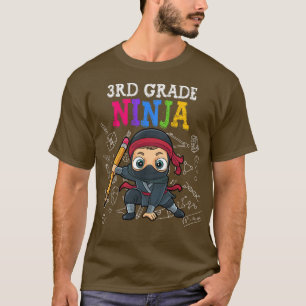 Camiseta Niños De 3er Grado De Vuelta A La Escuela Ninja Ca