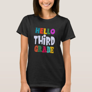 Camiseta Niños De 3er Grado De Vuelta A La Escuela Para Niñ