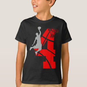 Camiseta Niños de 4 años de edad Cuarto Día de Nacimiento d