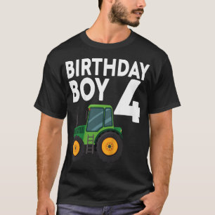 Camiseta Niños de 4 años de edad Tractor agrícola de 4 años