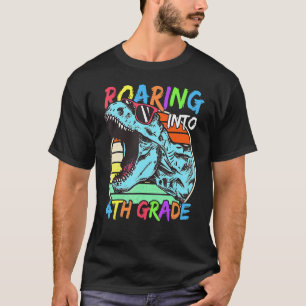 Camiseta Niños de 4° grado de dinosaurios Rex Unicornio