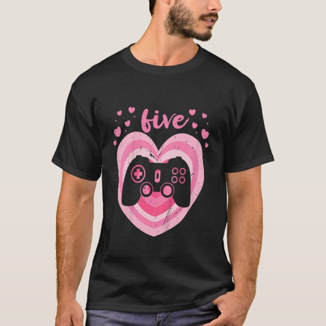 Camiseta Niños de 5 años Chica de cumpleaños 5 días B (Anverso)