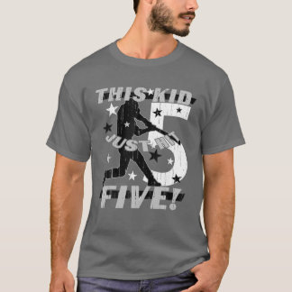 Camiseta Niños De 5 Años De Béisbol Encantados Niños De 5 A
