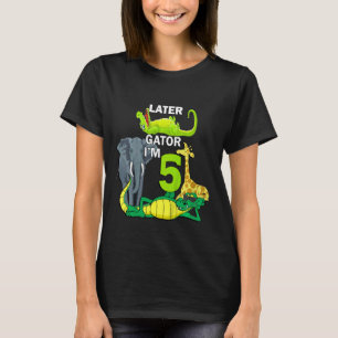 Camiseta Niños de 5 años de edad Animales de cumpleaños Zoo