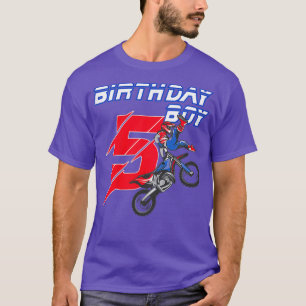 Camiseta Niños de 5 años de edad ciclista sucia cumpleaños 