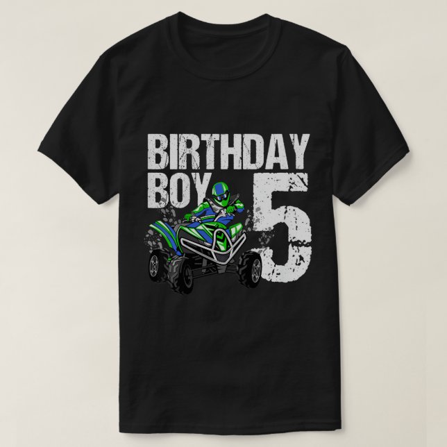 Camiseta Niños de 5 años de edad Fiesta de cuatro años ATV  (Diseño del anverso)