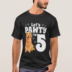 Camiseta Niños de 5 años de edad Golden Retriever Dog Birth