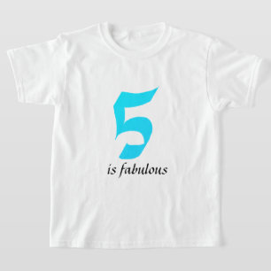Camiseta Niños de 5 años de edad Personalizado azul Verde a