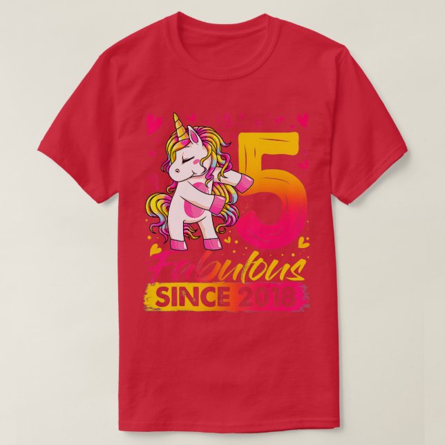 Camiseta Niños de 5 años de edad que filman regalos de Unic (Diseño del anverso)